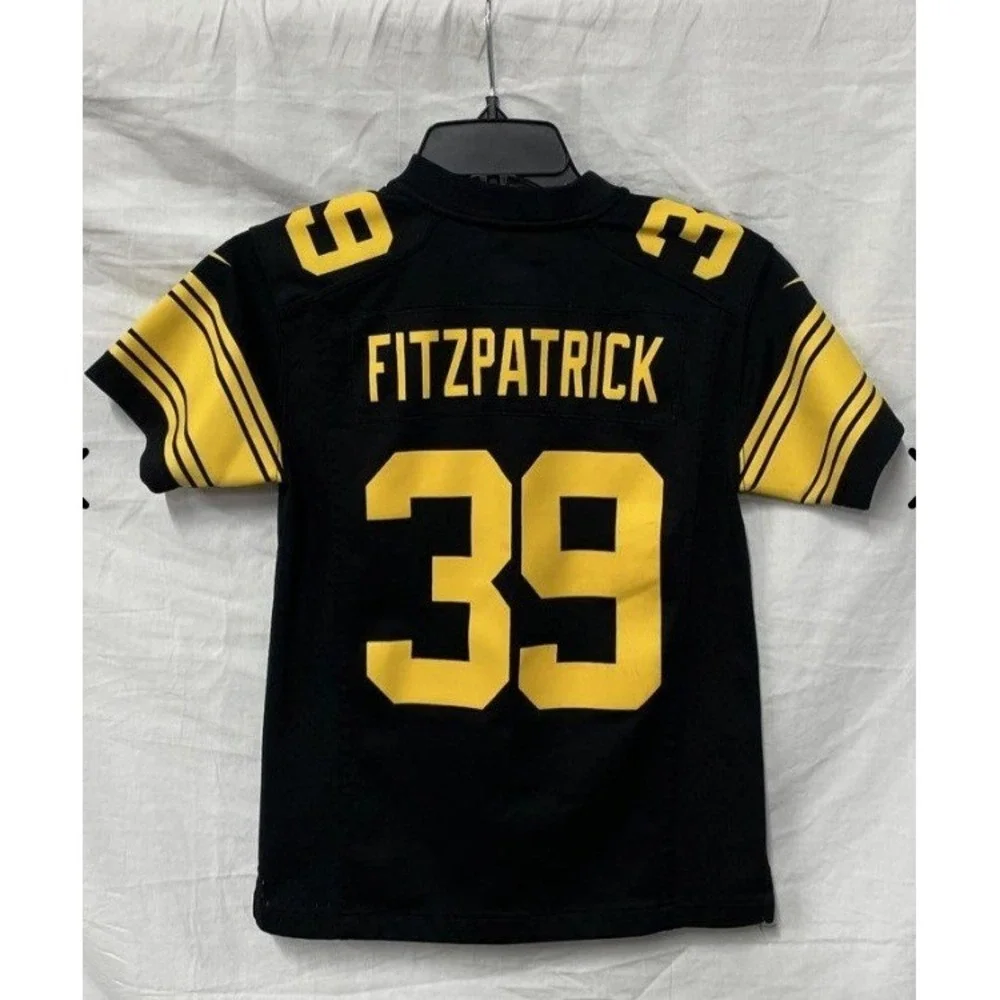 Nike Pittsburgh Steelers Minkah Fitzpatrick 39 Jersey Youth Small Black Gold